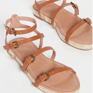 Madewell Bali Gladiator Espadrilles sz 7.5